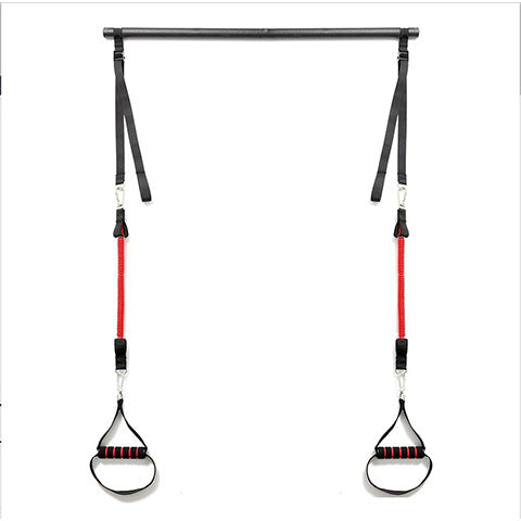 Body Workout Trainer Bar with Resistance Bands Rubber Buckles