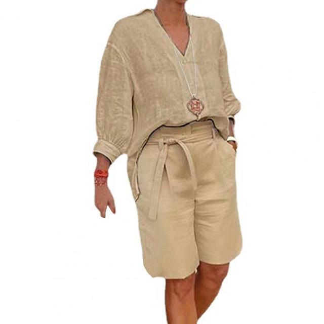 Women's Cotton & Linen Casual Wear Set