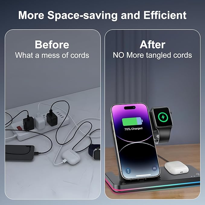 3-in-1 Wireless Charger – All-in-One Apple Dock