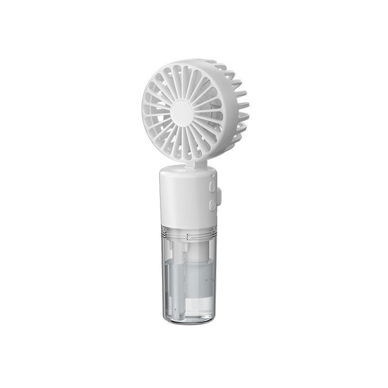 Mini Handheld Spray Fan – 4-Speed USB Rechargeable