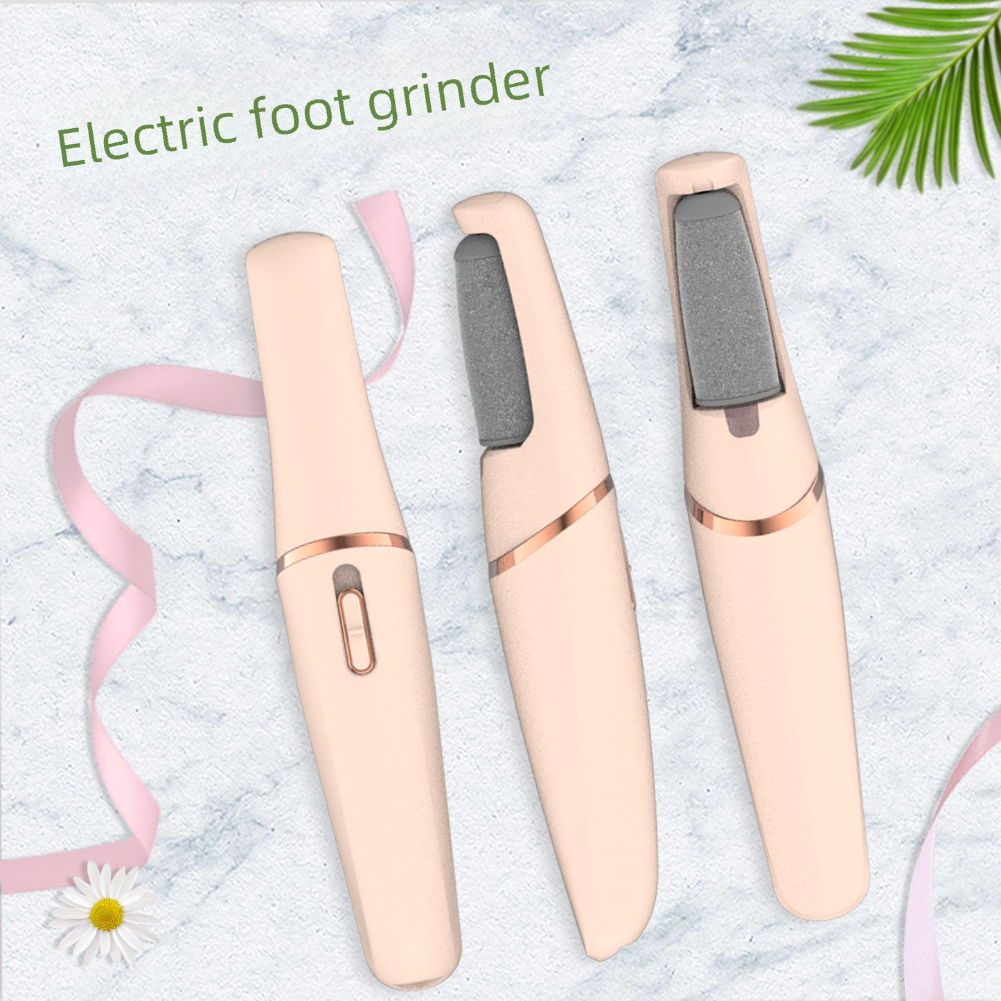 Wireless Double-headed Electric Foot File Dead Skin Remover Pedicure Machine Foot Grinder Home Use Care Equipment