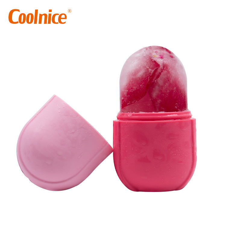 Cross-border Creative Pill Capsules Face Ice Grid Cold Compress Care Shrink Pores Ice Massage Ice Roller Ice Face