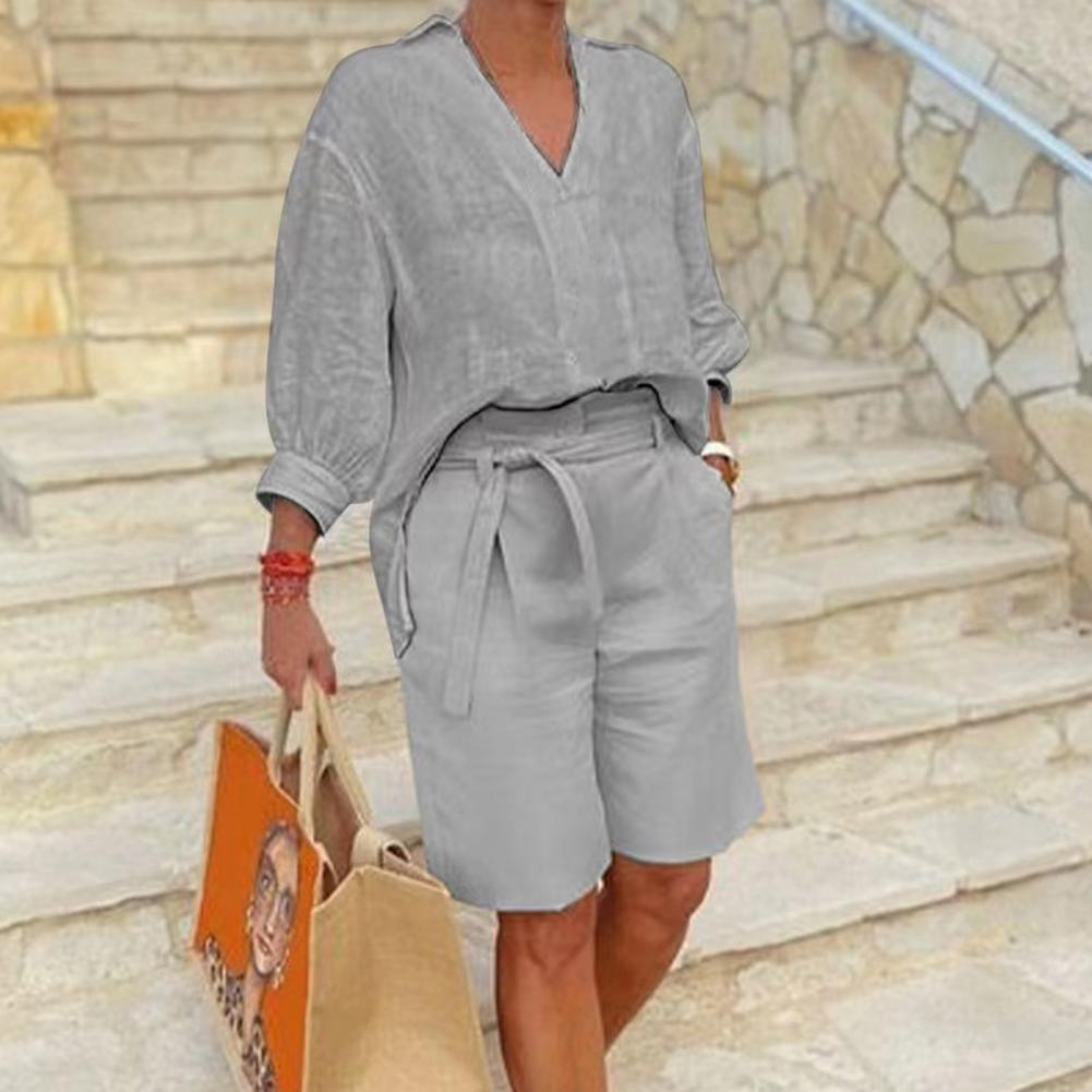 Women's Cotton & Linen Casual Wear Set