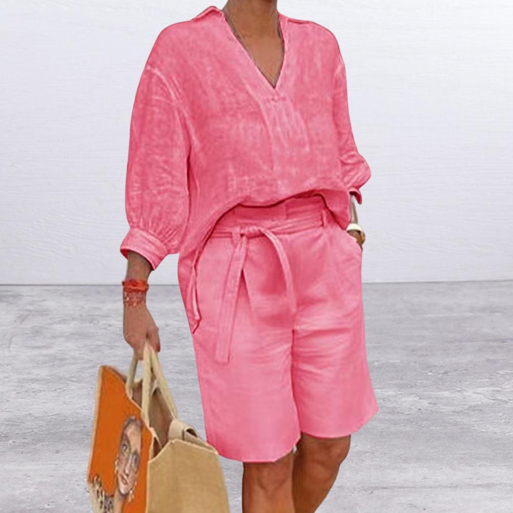 Women's Cotton & Linen Casual Wear Set
