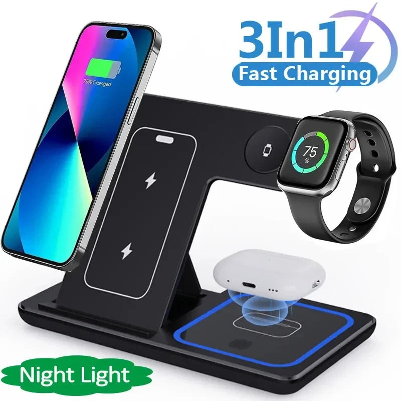 3-in-1 Wireless Charger – All-in-One Apple Dock