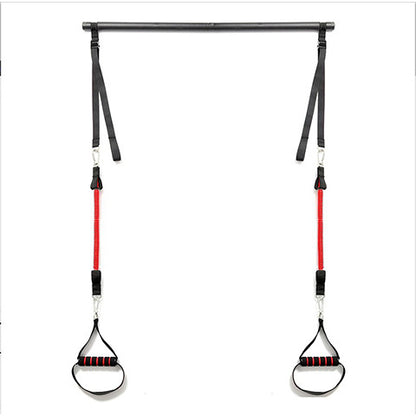 Body Workout Trainer Bar with Resistance Bands Rubber Buckles