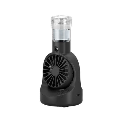 Mini Handheld Spray Fan – 4-Speed USB Rechargeable