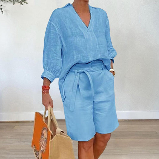 Women's Cotton & Linen Casual Wear Set