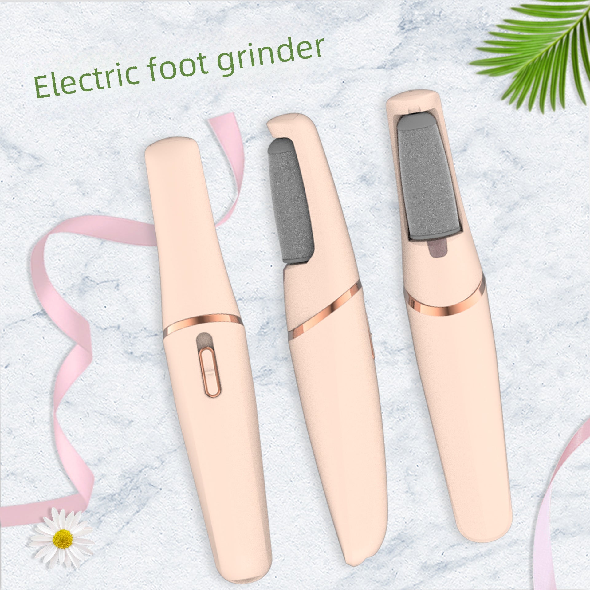 Wireless Double-headed Electric Foot File Dead Skin Remover Pedicure Machine Foot Grinder Home Use Care Equipment