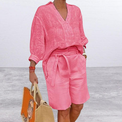Women's Cotton & Linen Casual Wear Set
